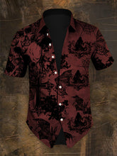 Herren Prinz der Dunkelheit Kurzarm Hemd